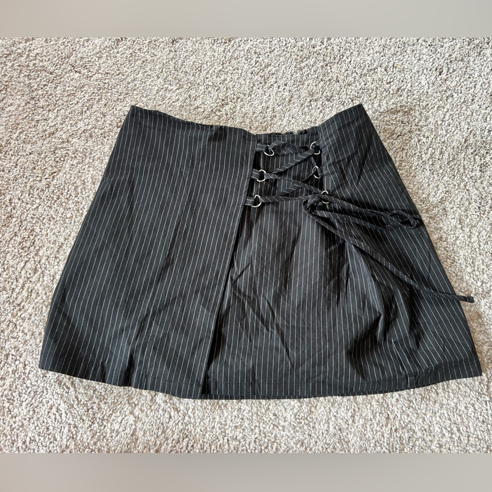 Dark Grey Stripe Wild Fable Skirt - Size XL